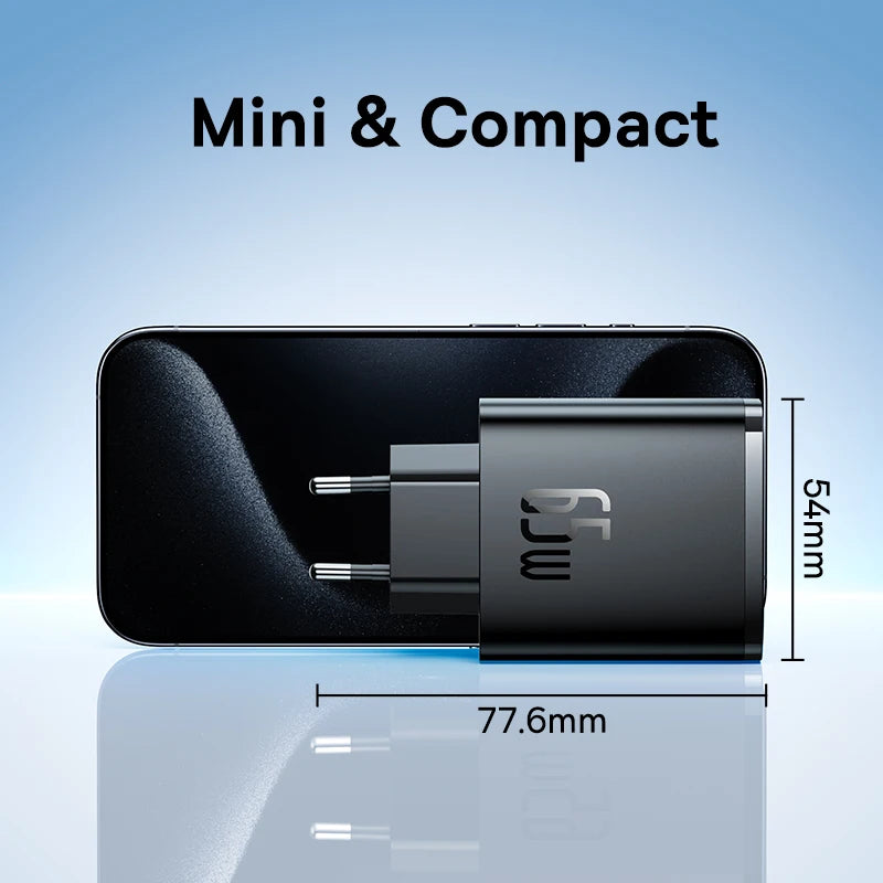 Baseus 65W GaN Charger: The Fast and Versatile Charger for iPhone and Laptops