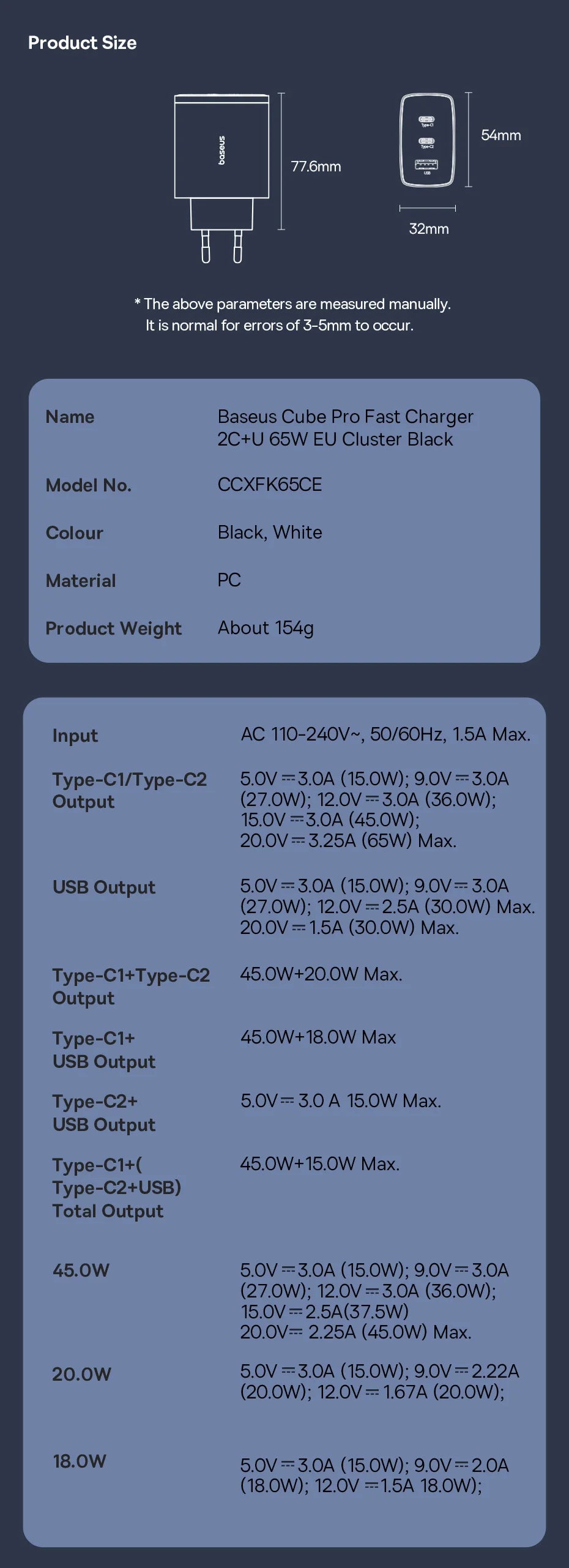 Baseus 65W GaN Charger: The Fast and Versatile Charger for iPhone and Laptops