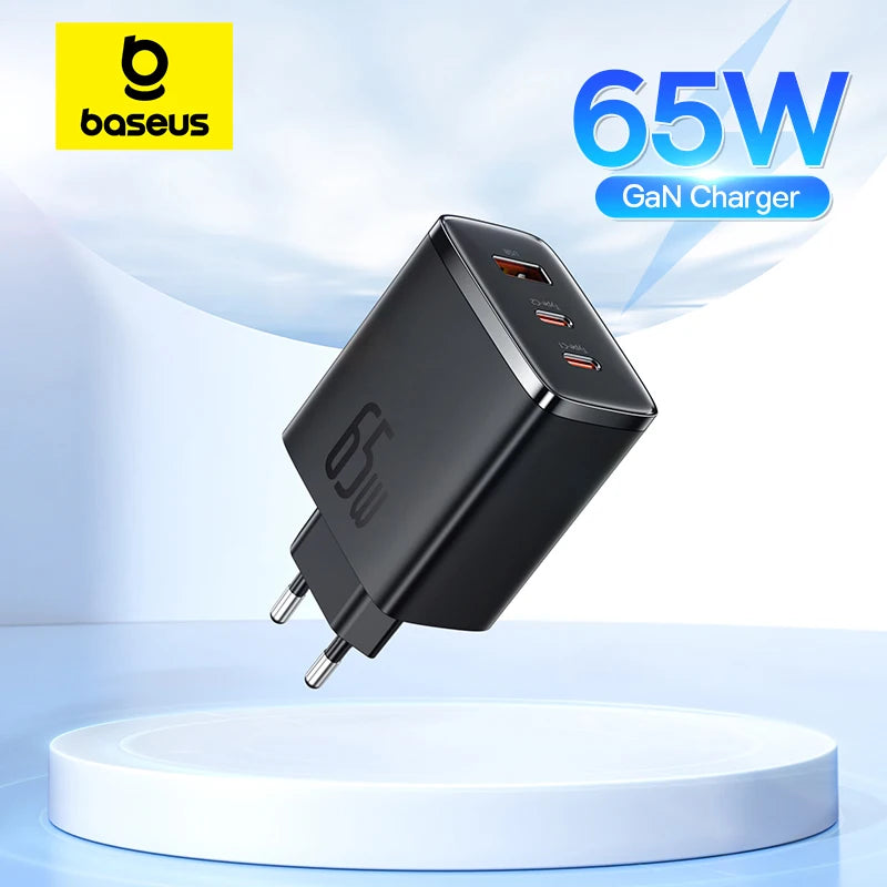 Baseus 65W GaN Charger: The Fast and Versatile Charger for iPhone and Laptops